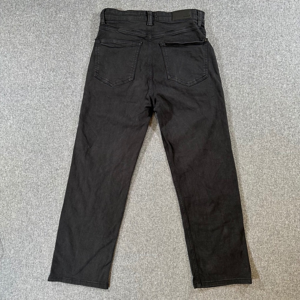 Mavi Jeans Womens 27/29 Shelia Black High-Rise Straight Leg Patch Pockets - Picture 2 of 12
